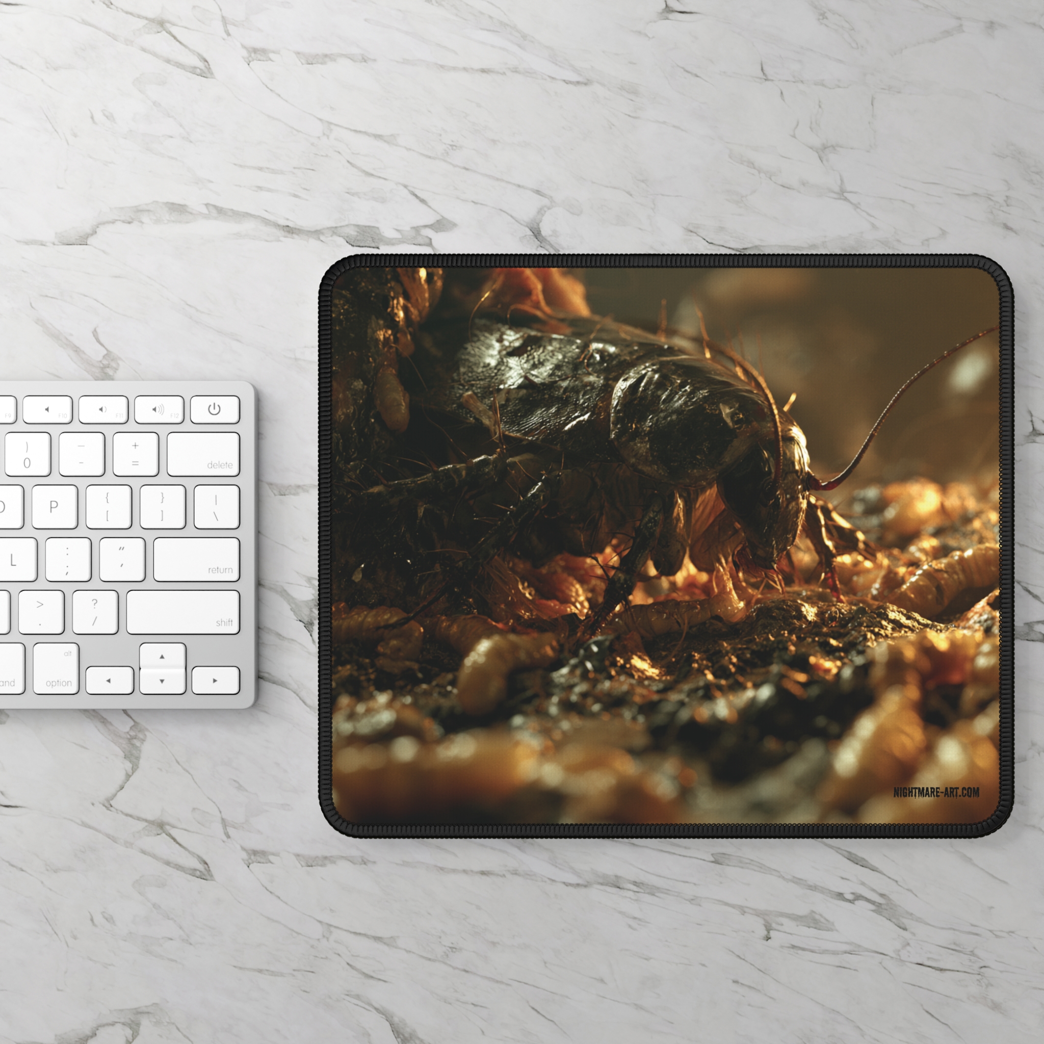 Gaming Mouse Pad — Realistic Giant Cockroach Horror Scene - Image 2