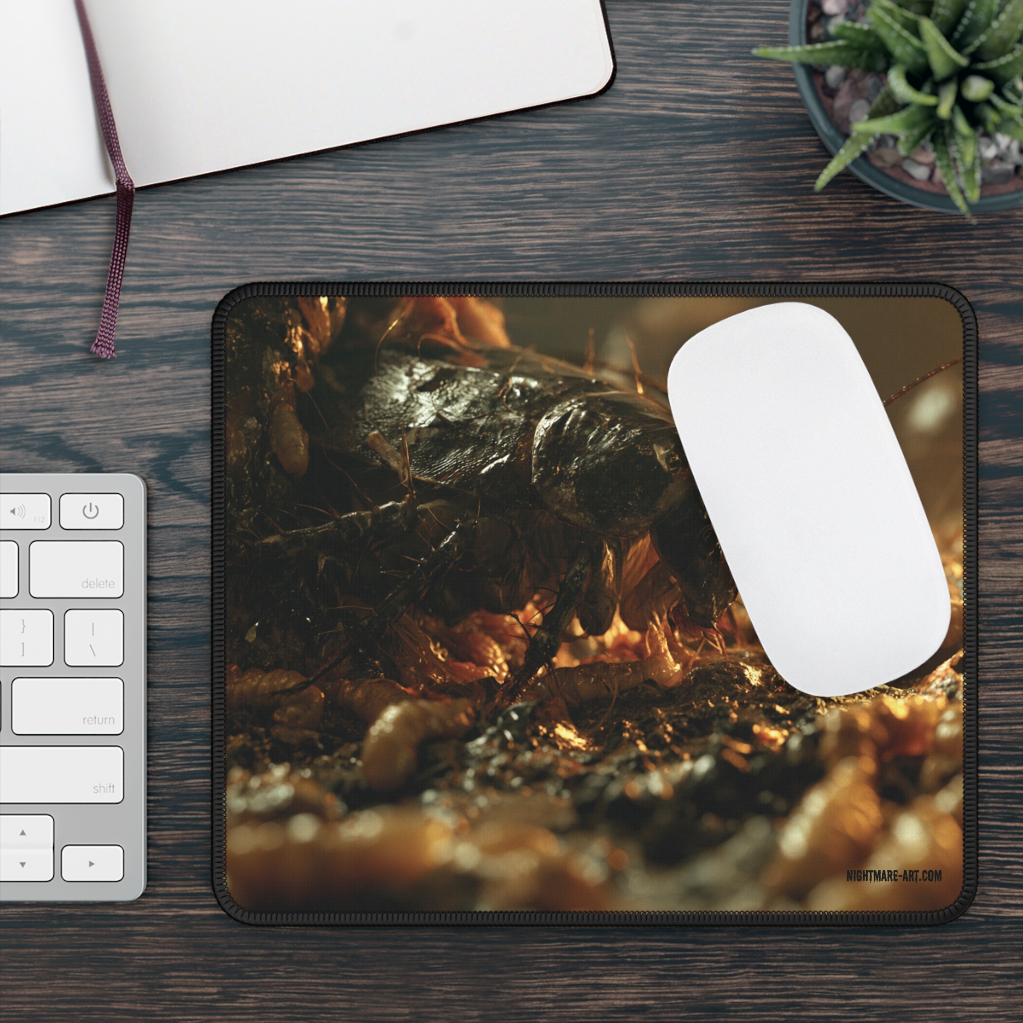 Gaming Mouse Pad — Realistic Giant Cockroach Horror Scene - Image 3