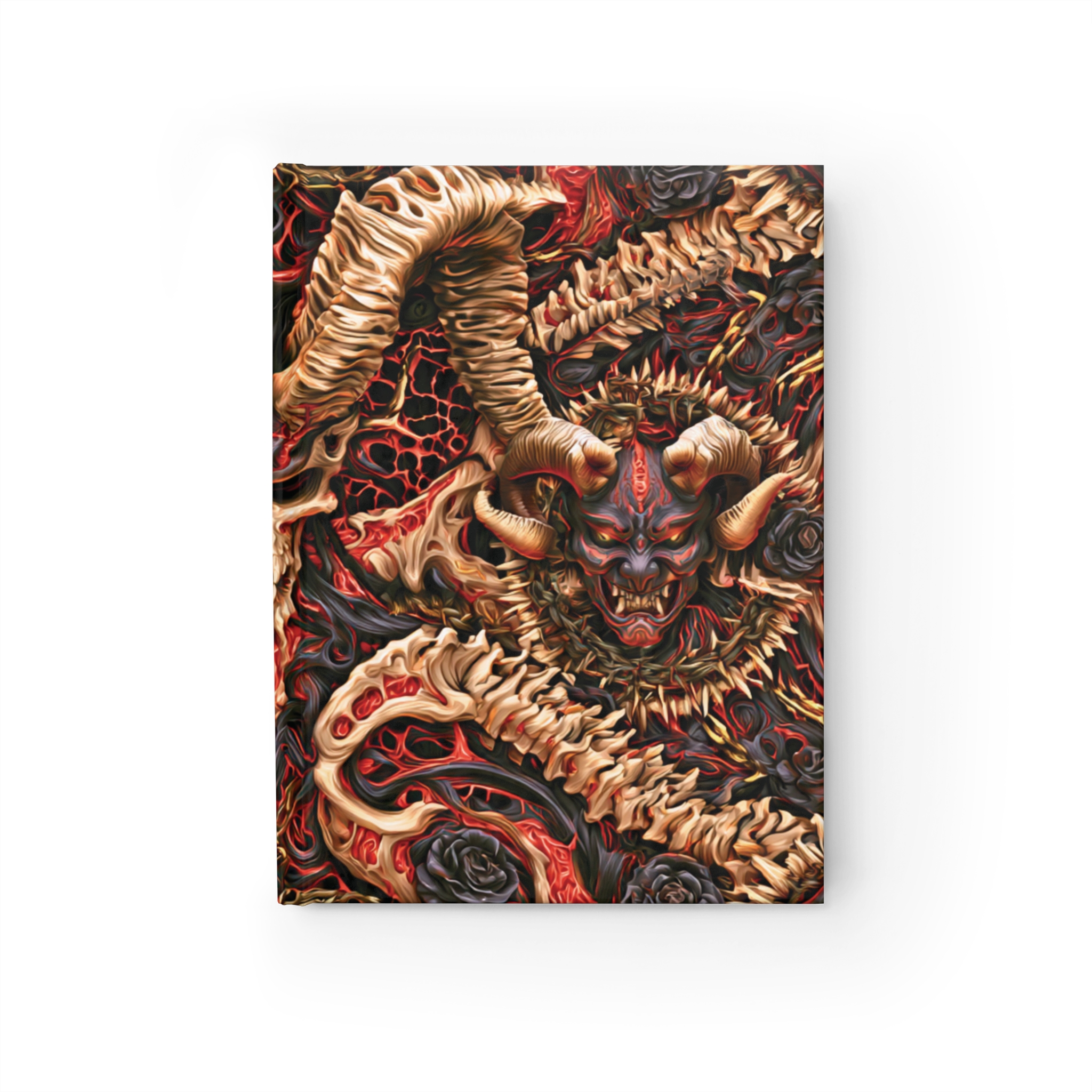 Demonic Skull & Bones Hardcover Journal — Gothic Horror Sketchbook - Image 4